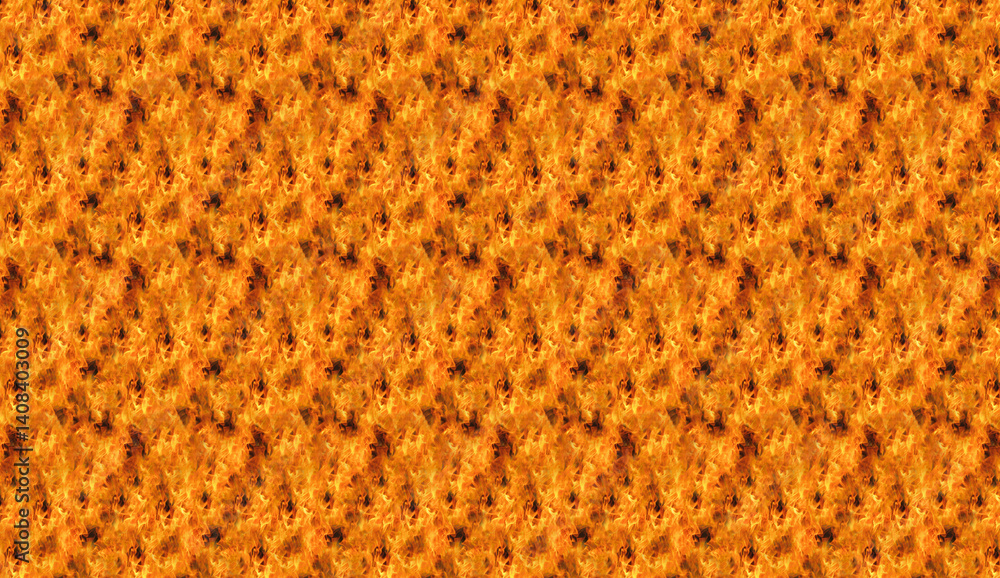 Poster seamless fire texture repeating realistic flame pattern. generating uniform, dramatic backdrop with 