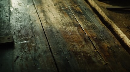 Carpenter sanding a wooden surface for finishing in a workshop. Featuring craftsmanship and meticulousness