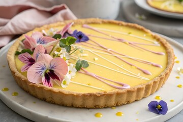 Lemon curd tart 