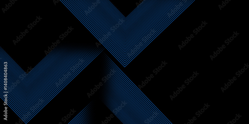 Poster abstract background with glowing triangle geometric lines. modern shiny blue lines pattern. futurist