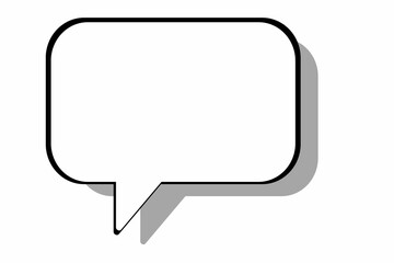 Gray speech bubble icon