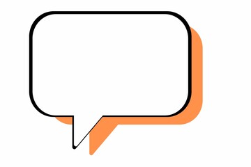 orange speech bubble icon