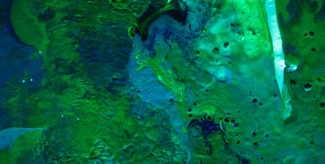 A Vibrant Colorful Painting with Grunge and Water Textures