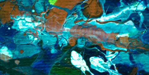 A Painting Blending Water, Light, and Dirty Parchment Textures