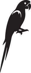 Fototapeta premium Parrot silhouette vector EPS