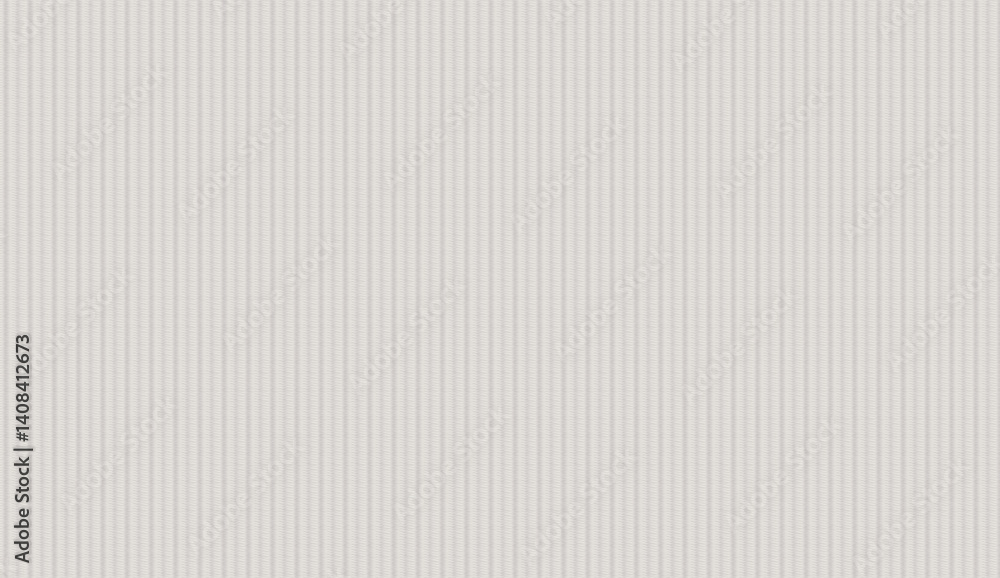 Poster crisp white corrugated cardboard surface displaying linear texture through distinctive vertical ridg
