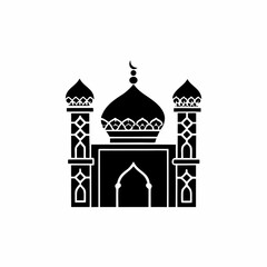 creative details Mosque Icon Vector Illustration 