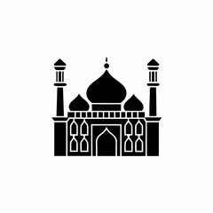creative details Mosque Icon Vector Illustration 