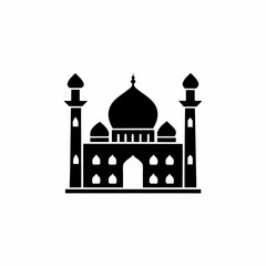 creative details Mosque Icon Vector Illustration 