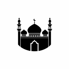 creative details Mosque Icon Vector Illustration 