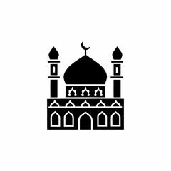 creative details Mosque Icon Vector Illustration 