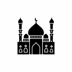 creative details Mosque Icon Vector Illustration 