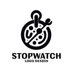 Stopwatch Vector Logo Design