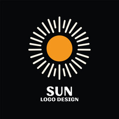 Sun Vector Logo Design