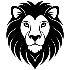 Fototapeta premium Majestic Lion Line Art Vector Illustration | Minimalist Wild Animal Drawing | Hand-Drawn Lion Sketch | Roaring Lion Outline | Elegant Safari Wildlife Art for Logos, Tattoos, Prints, and Digital Downlo