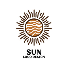 Sun Vector Logo Design