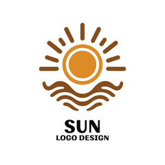 Sun Vector Logo Design