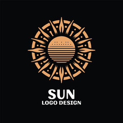 Sun Vector Logo Design