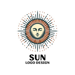 Sun Vector Logo Design