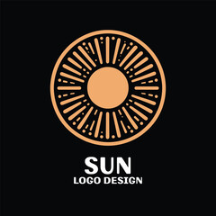 Sun Vector Logo Design