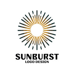 Sunburst Vector Logo Design