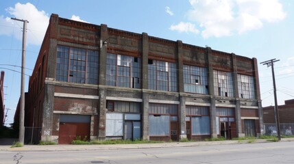 Fototapeta premium Modern commercial building exterior