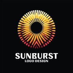 Sunburst Vector Logo Design