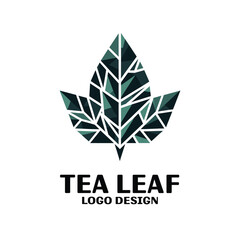 Obraz premium Tea Leaf Vector Logo Design