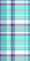 Website check texture seamless, thin fabric vector textile. Bandana plaid background pattern tartan in mint cream and cyan colors.