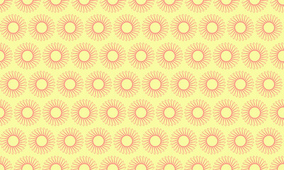 Cheerful pastel yellow sunburst pattern.  Perfect for backgrounds, textiles, or summerthemed designs.  Repeatable design offers endless creative possibilities.
