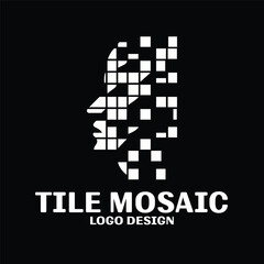 Tile Mosaic Vector Logo Design