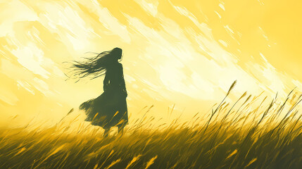 Ethereal whispers of wind intertwine tales, aspirations, and communal moments that forge an unbreakable bond between wind and human soul. Ethereal Forge. Illustration