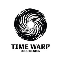 Time Wrap Vector Logo Design
