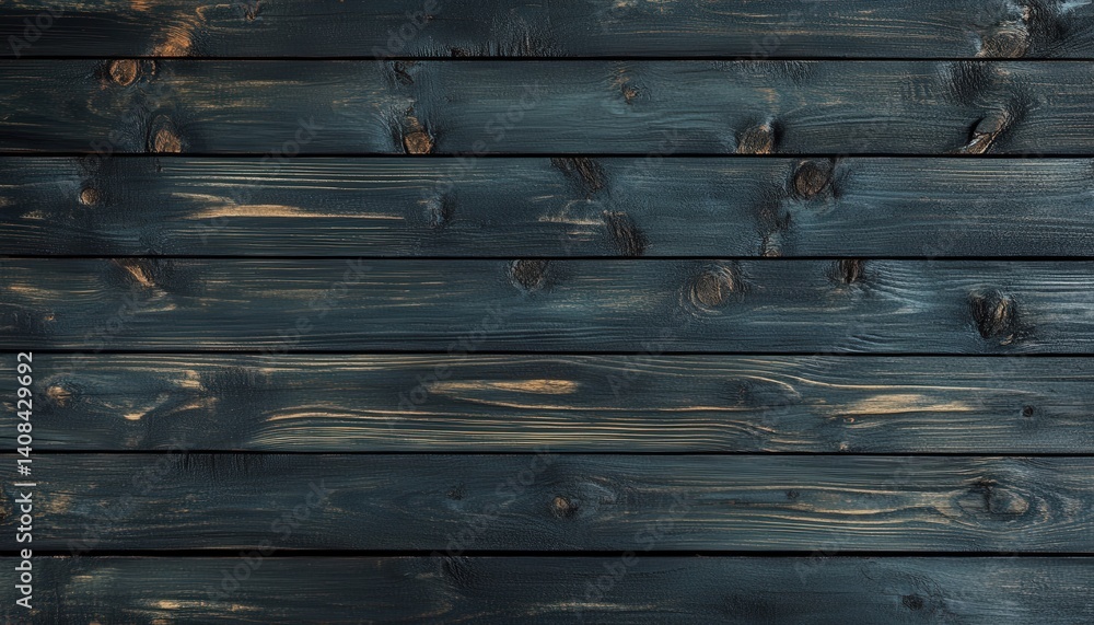 Aufkleber rustic wooden planks with a teal finish create a warm and inviting background perfect for home decor