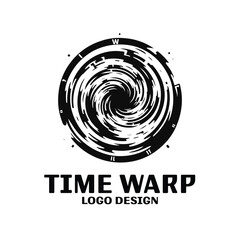 Time Wrap Vector Logo Design