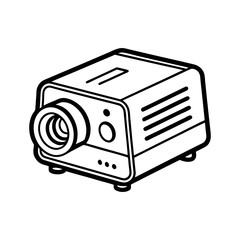 av presentation projector vector illustration