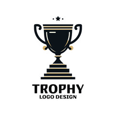 Trophy Vector Logo Design