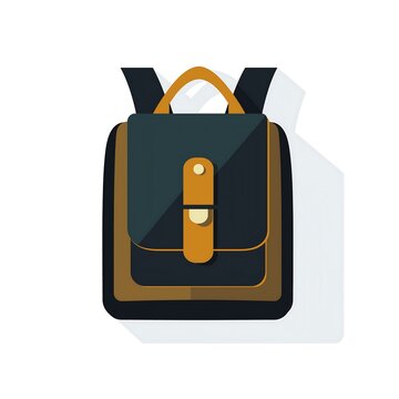 Stylish Leather Backpack Icon with Modern Design: Unisex, Durable, and Eco-Friendly School and Travel Gear
