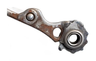 Cycling Rear Derailleur Hanger for Smooth Shifting - Isolated on White Background