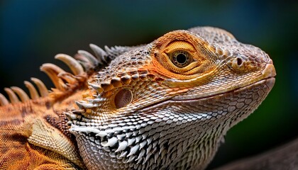 Fototapeta premium portrait of iguana