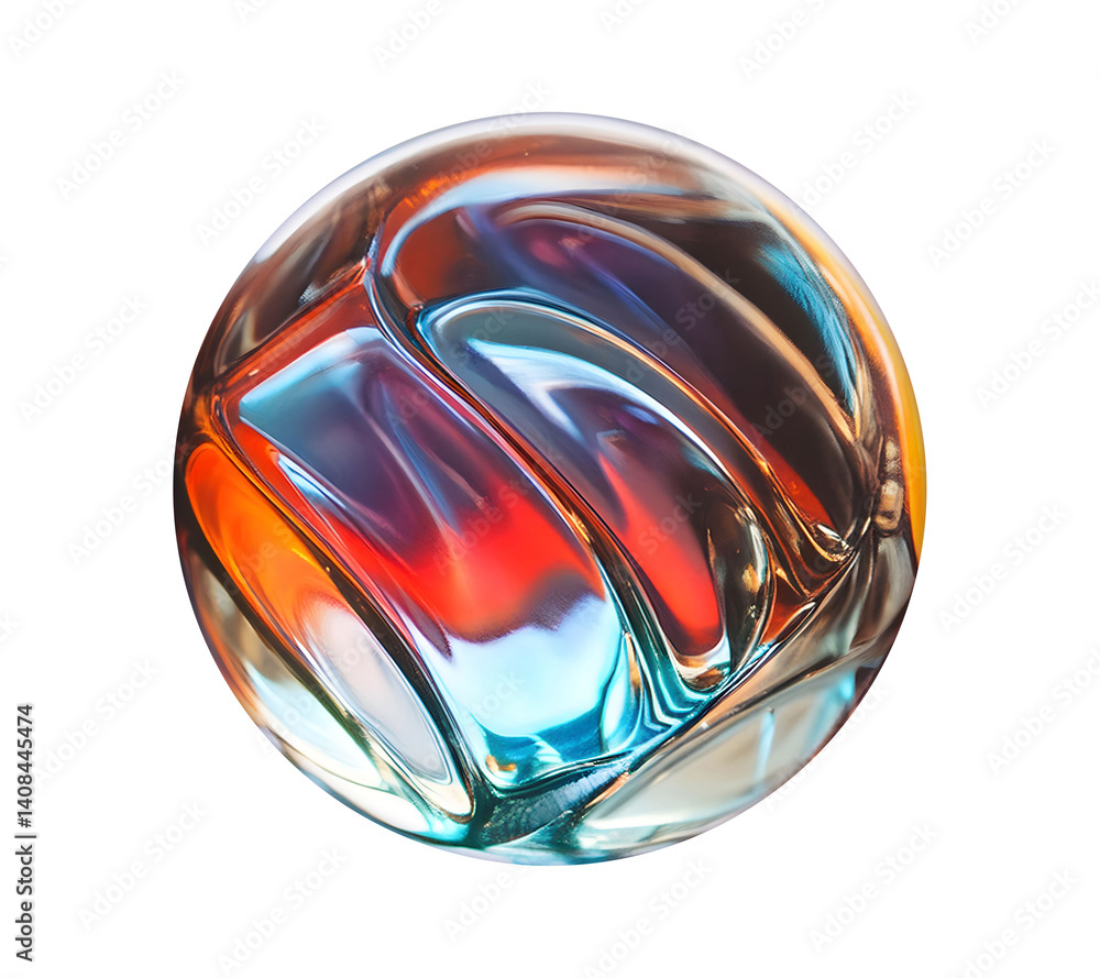 Aufkleber light blue abstract transparent object that blends seamlessly into its background