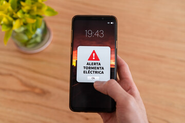 New mobile phone notification in Spanish 