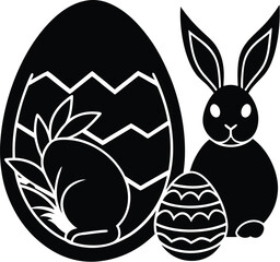 Easter silhouette vector designs 11