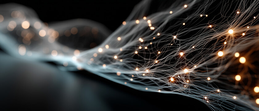 Fond d&rsquo;&eacute;cran digital futuriste &ndash; intelligence artificielle et r&eacute;seaux neuronaux