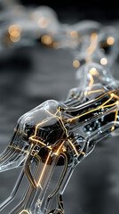 Fond d’écran digital futuriste – intelligence artificielle et réseaux neuronaux