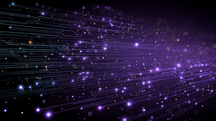 Fond d’écran digital futuriste inspiré par la technologie