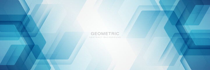 Abstract geometric shape background. Modern futuristic hexagon design elements. Medical technology and science concept. Vector illustration