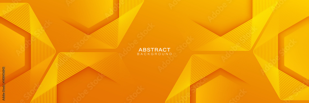 Canvas Prints orange and yellow gradient abstract background. glowing geometric lines pattern. modern futuristic g