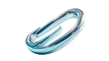 Naklejka premium Abstract Glass Sculpture with Modern Design and Reflective Surface