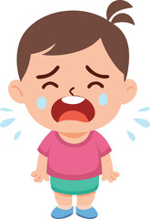 Obraz premium Crying Little Girl